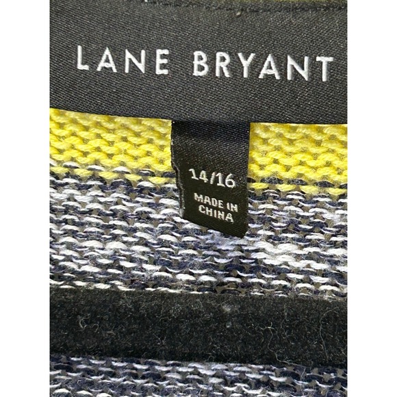 Lane Bryant Women Tie-Front Cardigan 14/16 Cotton Blend Lightweight Knit Sweater - Picture 4 of 7